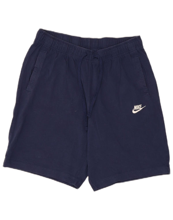 Męskie spodenki sportowe Nike, średnie, granatowe, bawełniane