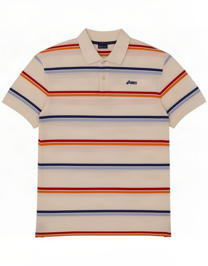 Męska koszulka polo Asics XL w białe paski