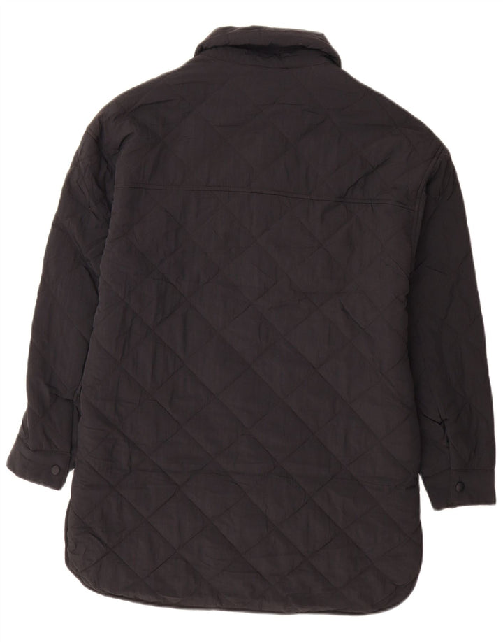 Marks & Spencer Damski, oversize'owy, pikowany płaszcz z podszewką, UK 6 XS, czarny