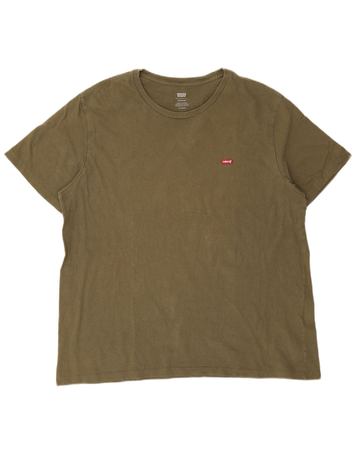 Męska standardowa koszulka Levi's Top XL, bawełna khaki