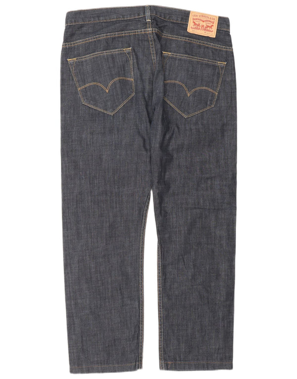 Męskie dżinsy Levi's 504 Straight W36 L32 Granatowa bawełna