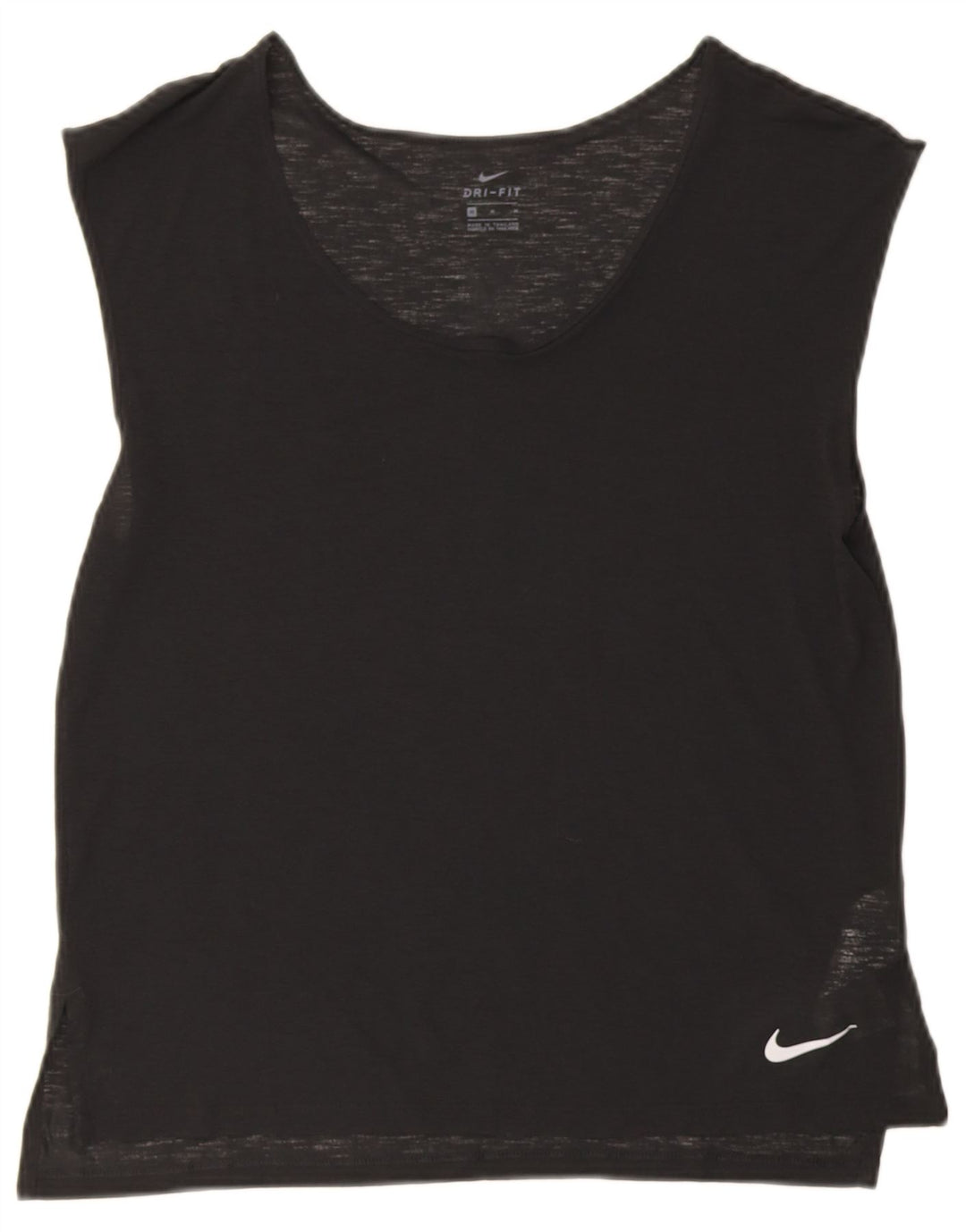 Damska kamizelka Nike Dri Fit Top UK 14, średni czarny poliester