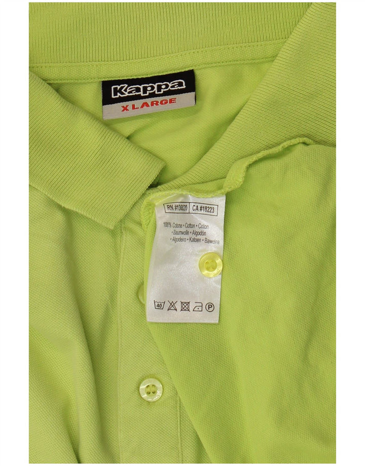 Męska koszulka polo Kappa XL, zielona bawełna