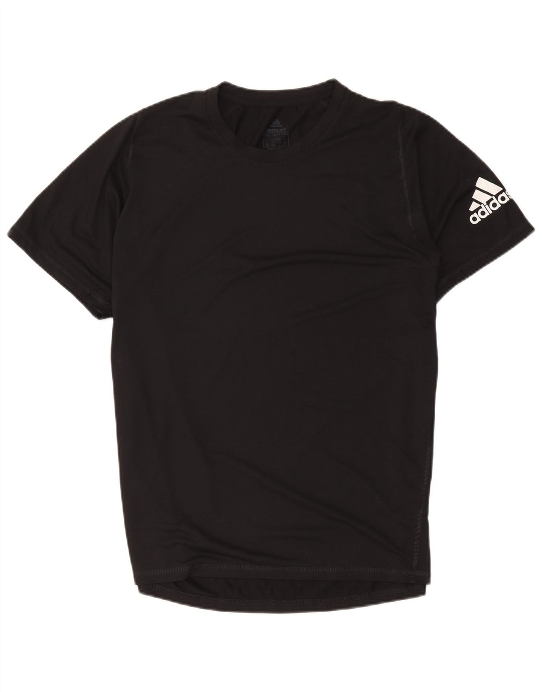 Męska koszulka z grafiką Adidas, duża, czarna, poliestrowa