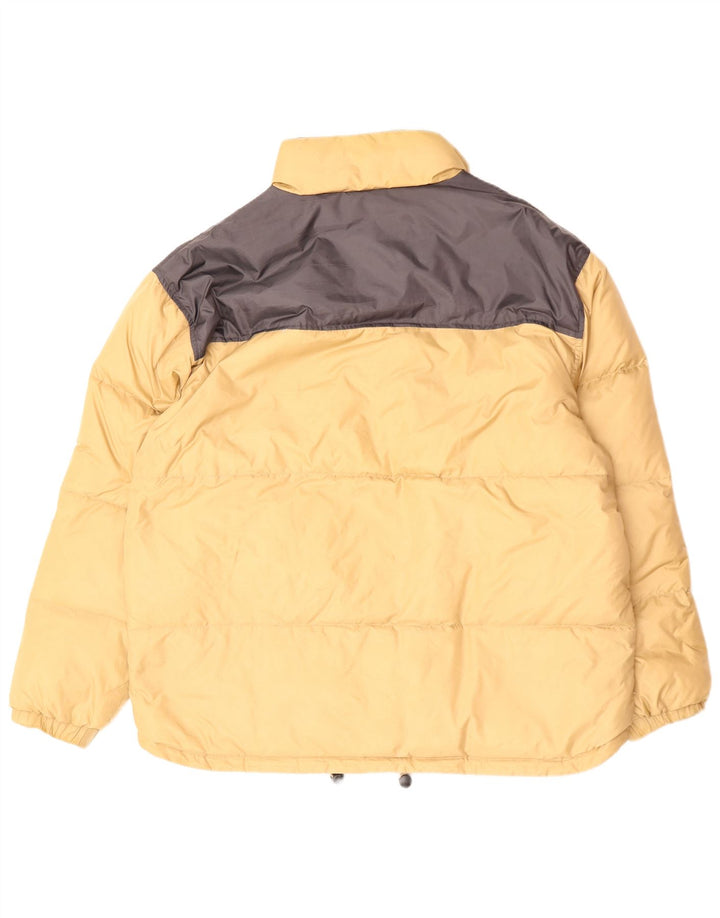 Męska kurtka wyściełana Asics UK 44 2XL Beżowy nylon z blokami kolorów