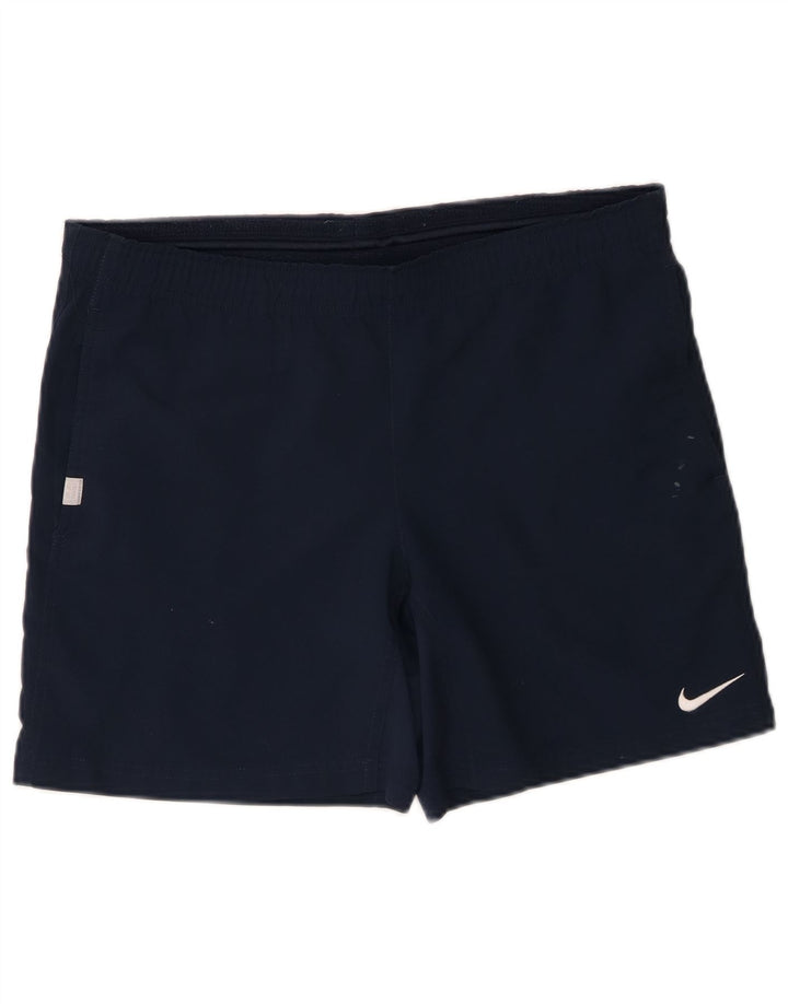Męskie spodenki sportowe Nike Dri Fit, małe, granatowe, poliestrowe