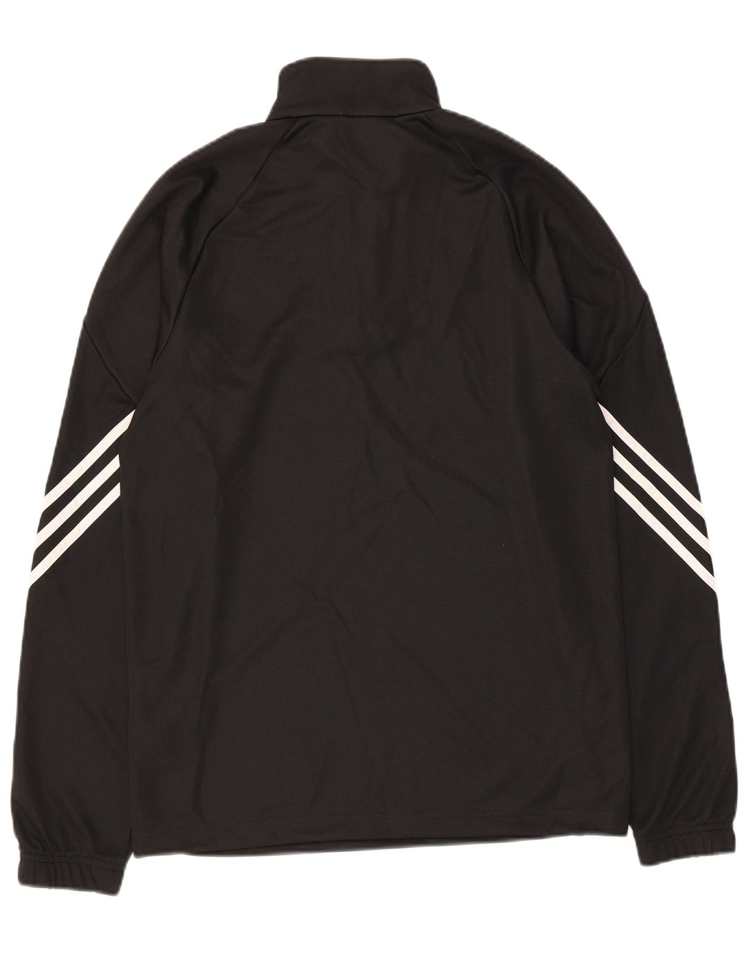 Adidas Męskie Climalite Zip Neck Sweter Dresowy Top Mały Czarny Poliester