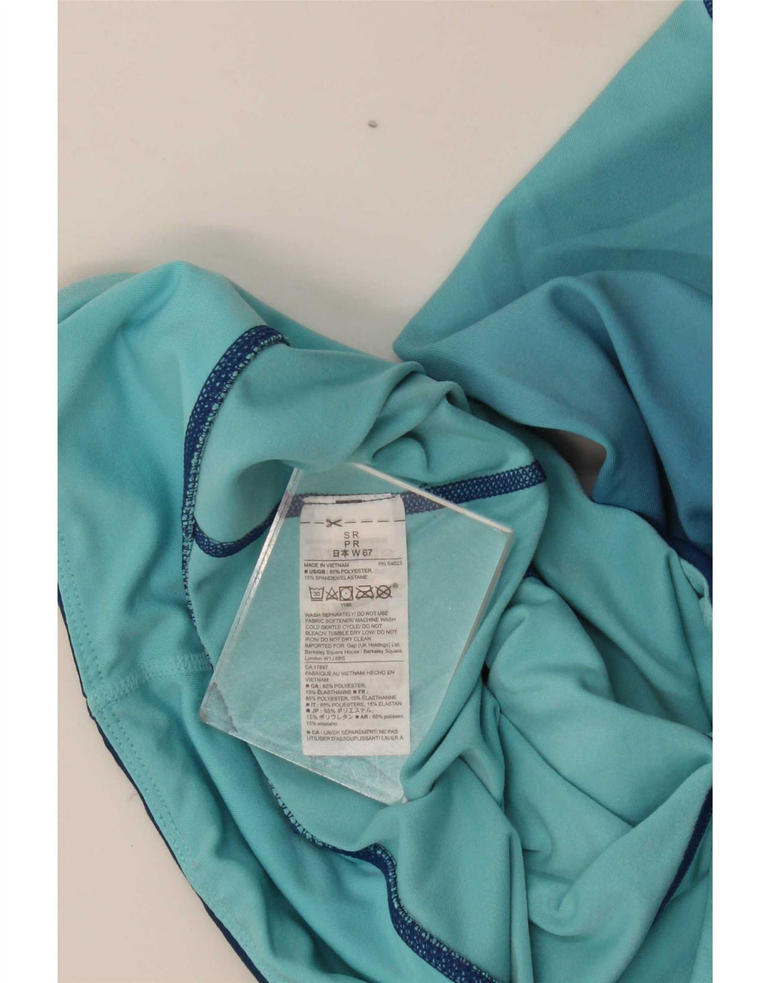 Damskie legginsy Gap UK 10, mały, niebieski, poliester z blokami kolorów