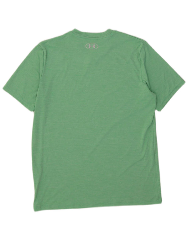 Under Armour Męski T-shirt Top, średni zielony poliester