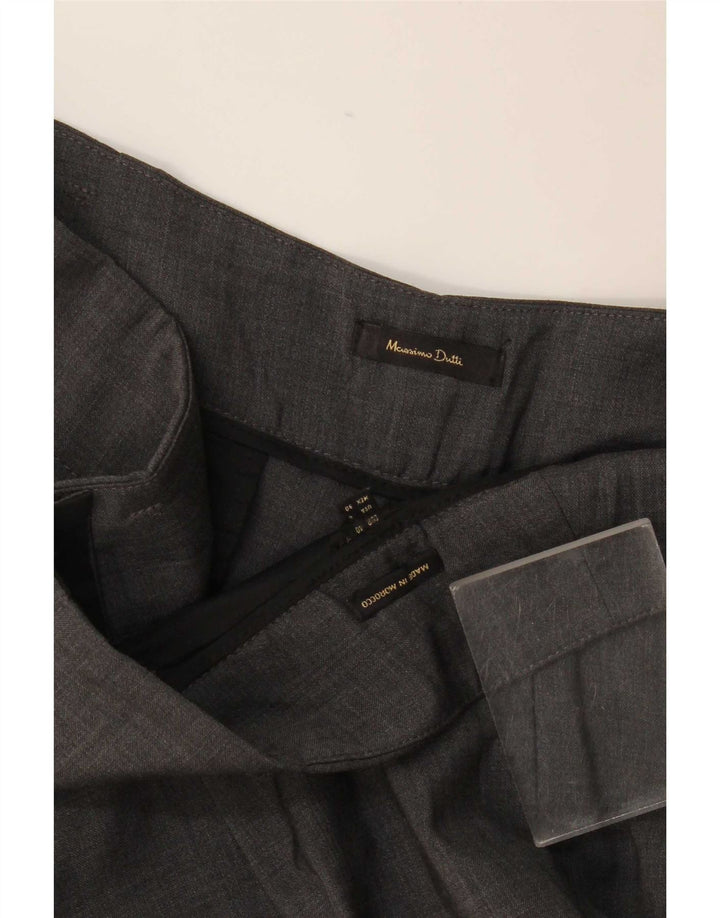 Damskie spodnie garniturowe Massimo Dutti z wysokim stanem EU 40 Medium W30 L29 Szare
