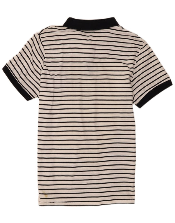 Męska koszulka polo French Connection XL, biała, bawełniana w prążki