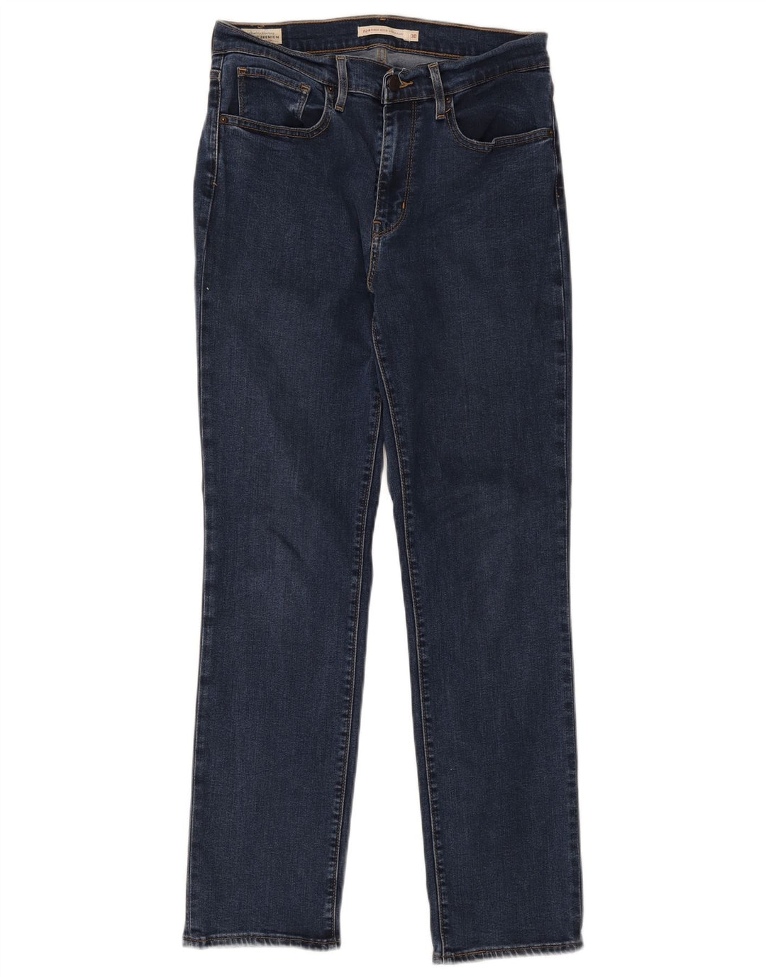 Damskie jeansy Levi's 724 z wysokim stanem i prostym W30 L30 Niebieskie