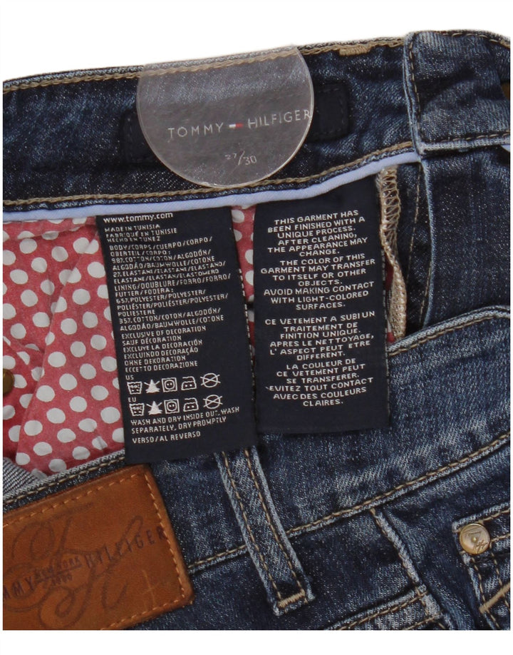 Damskie jeansy Bootcut TOMMY HILFIGER W27 L30 Granatowe, bawełniane