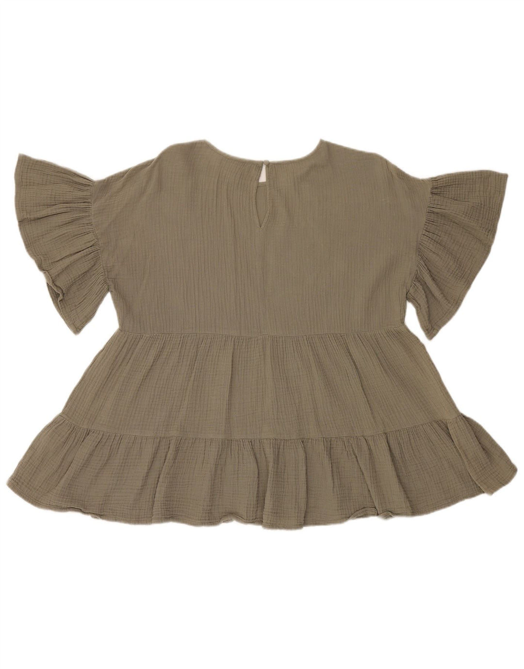 Damska bluzka oversize French Connection Top UK 8, mała, bawełniana khaki