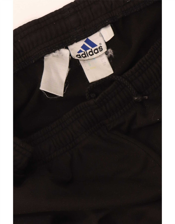 Męskie spodnie dresowe Adidas, małe, czarne, poliestrowe