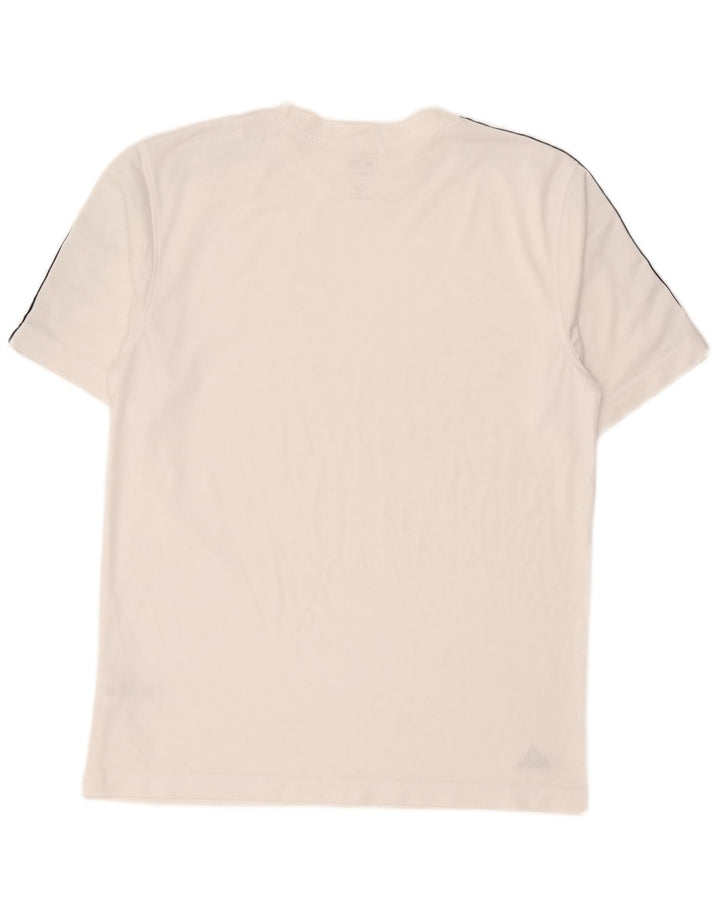 Adidas Męski T-Shirt Climalite Top Duży Biały Poliester