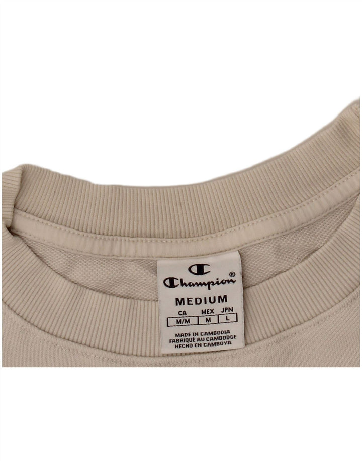 Damska bluza CHAMPION Crop Graphic Jumper UK 14 średni beż