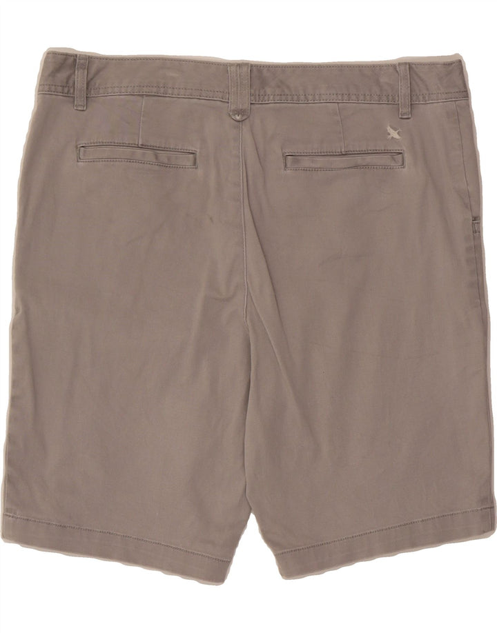 EDDIE BAUER Womens Chino Shorts US 12 Large W34  Grey Cotton Vintage Eddie Bauer and Second-Hand Eddie Bauer from Messina Hembry 