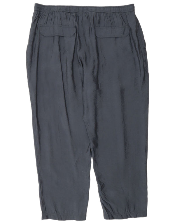 Spodnie damskie Zara o prostym kroju 2XL W34 L26 granatowe modalne
