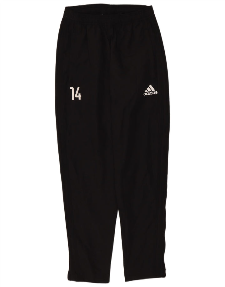 Męskie spodnie dresowe Adidas Climalite, małe, czarne, poliestrowe