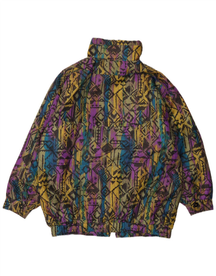 Vintage damska kurtka oversize EU 36, mała, wielokolorowa, geometryczna