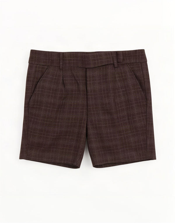 Damskie spodenki Chino Benetton IT 38 XS W28 Szara wełniana kratka