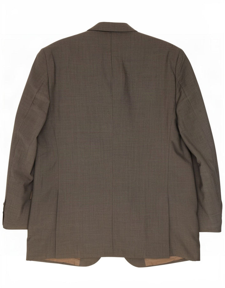 Męska marynarka zapinana na 3 guziki Massimo Dutti EU 56 XL Szara wełniana w paski