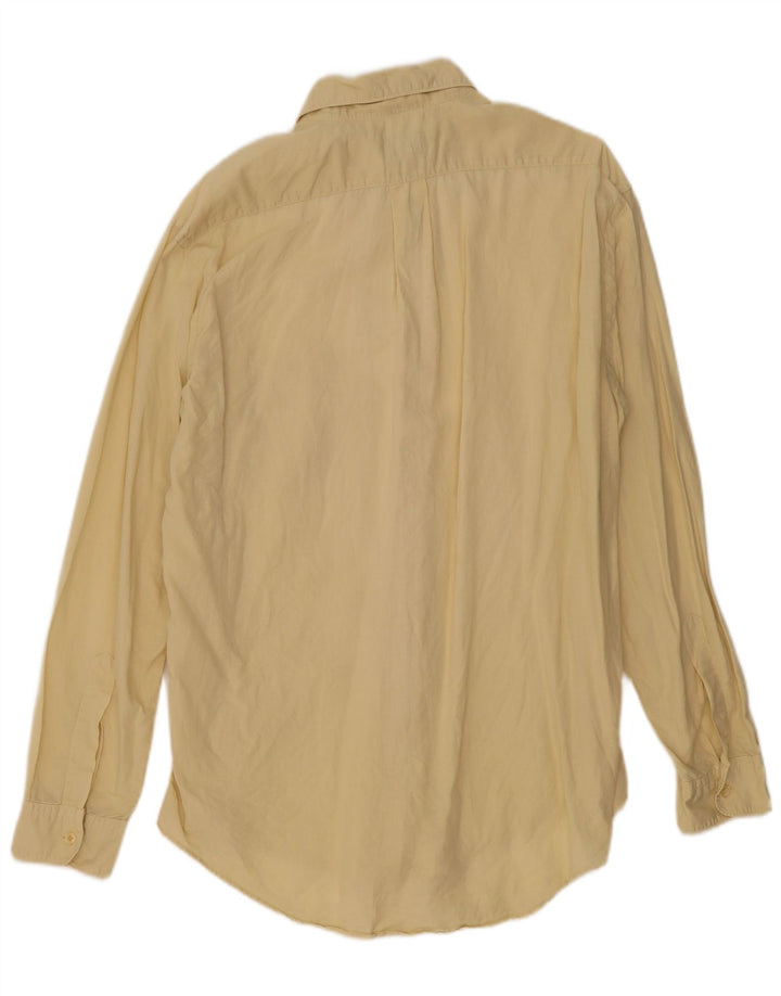 Koszula męska Trussardi Jeans, duża, żółta lniana