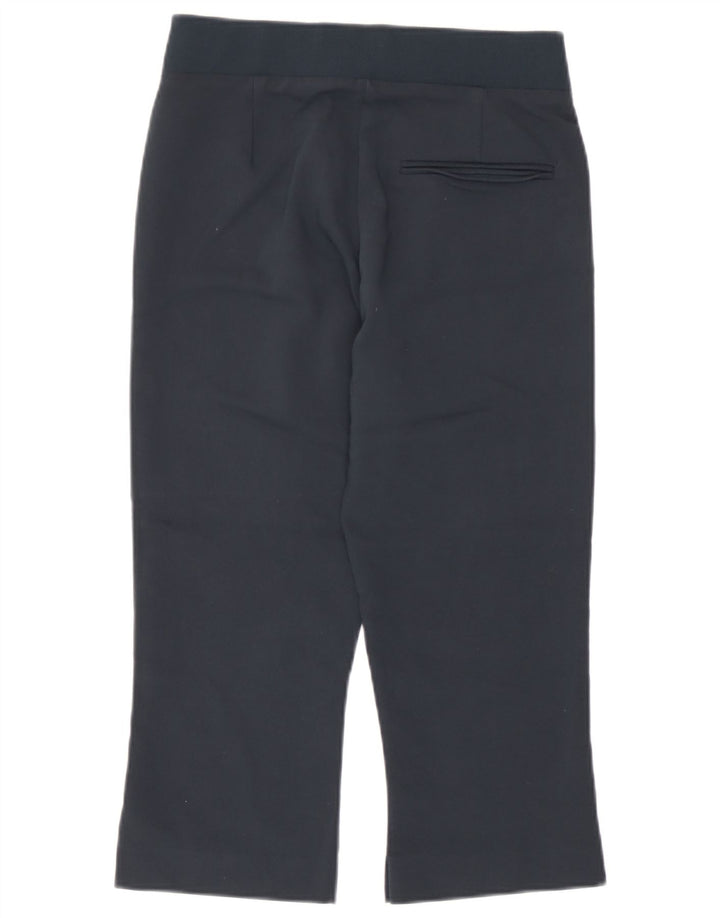 Spodnie damskie Zara Capri małe W26 L19 granatowa wiskoza