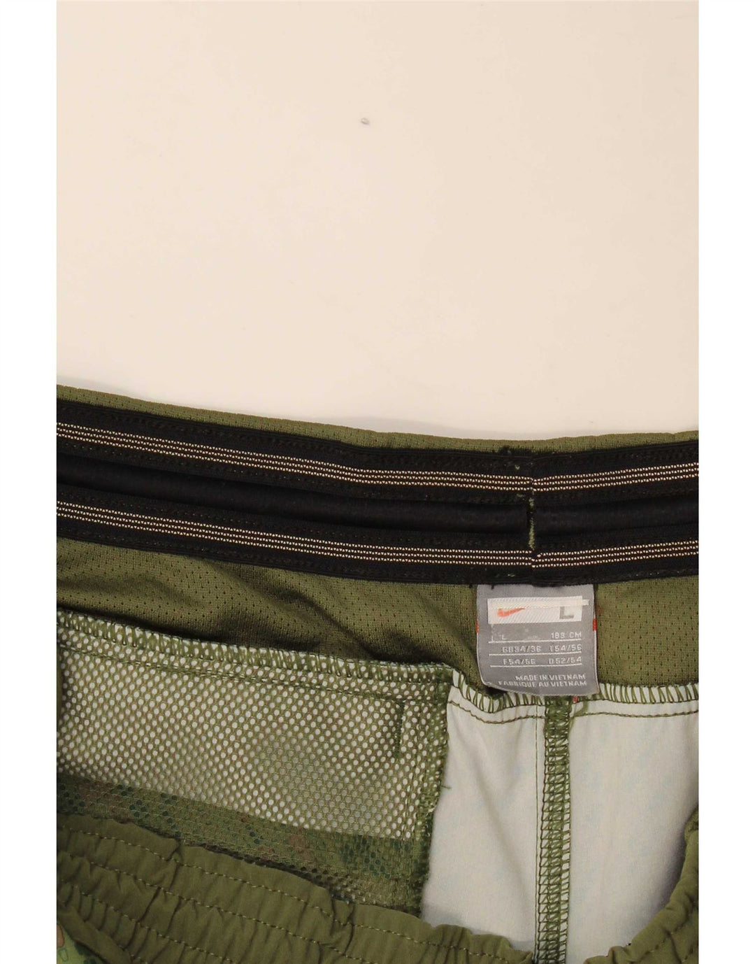 Męskie spodenki sportowe Nike Bermudy, duże, geometryczne khaki