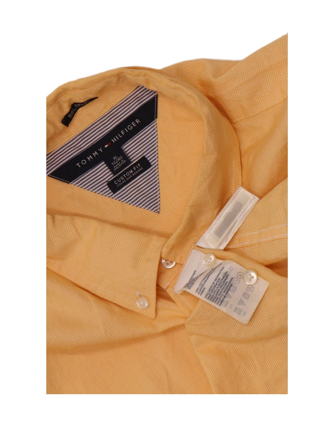 Koszula męska Tommy Hilfiger Custom Fit XL w kolorze żółtym