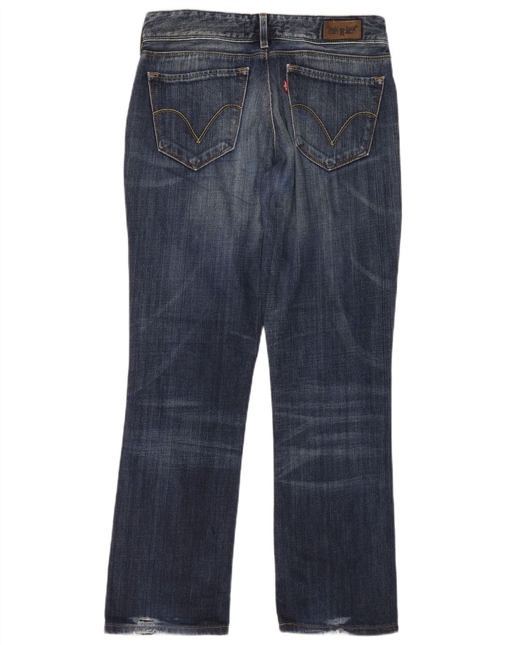 Damskie jeansy Levi's 470 Straight W31 L34 Niebieskie bawełniane