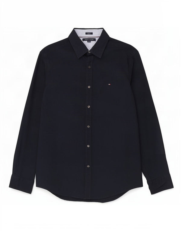 Koszula męska Tommy Hilfiger, duża, granatowa, bawełniana