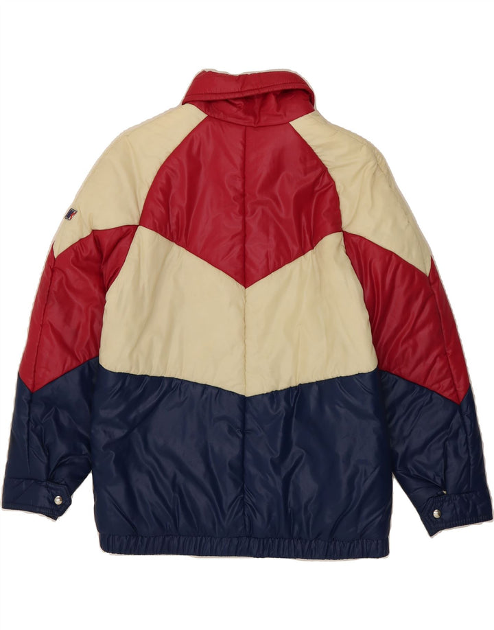 MC KEE'S Mens Hooded Windbreaker Jacket IT 44 XS Multicoloured Colourblock Vintage MC Kee's and Second-Hand MC Kee's from Messina Hembry 