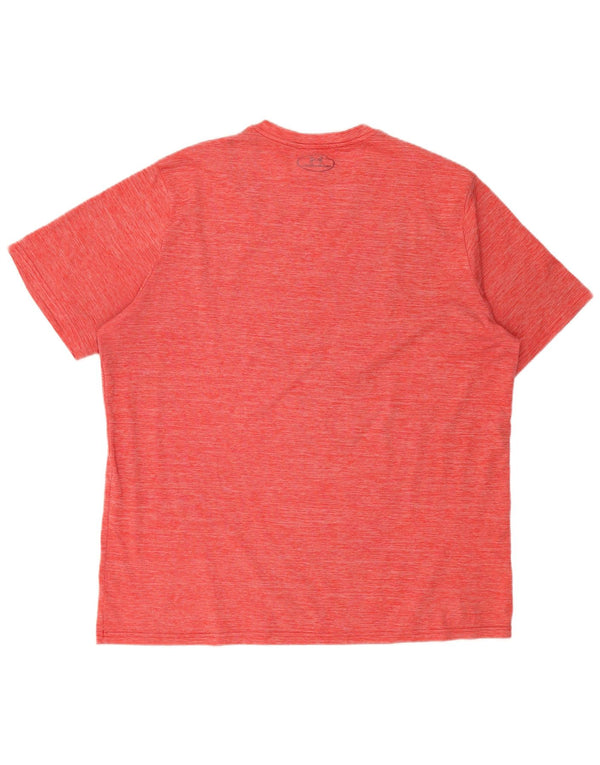 Męska koszulka t-shirt Under Armour Heat Gear, 2XL, czerwony, nakrapiany poliester