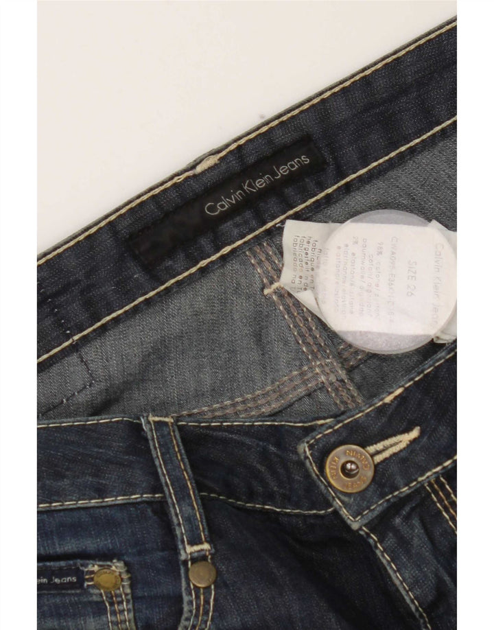 Damskie dżinsy Calvin Klein W26 L33 Niebieskie bawełniane