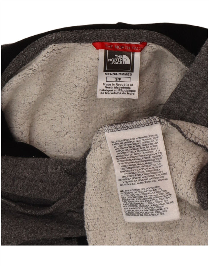 Męski sweter z kapturem The North Face, mały, szary, bawełniany