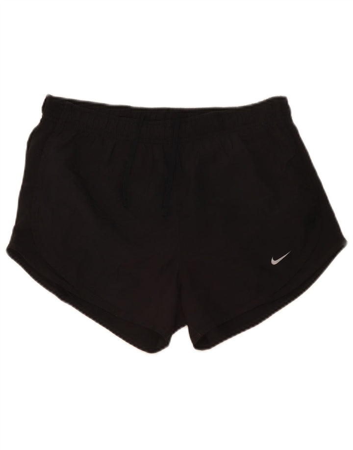 Damskie spodenki sportowe Nike Dri Fit UK 10, małe, czarne, poliestrowe