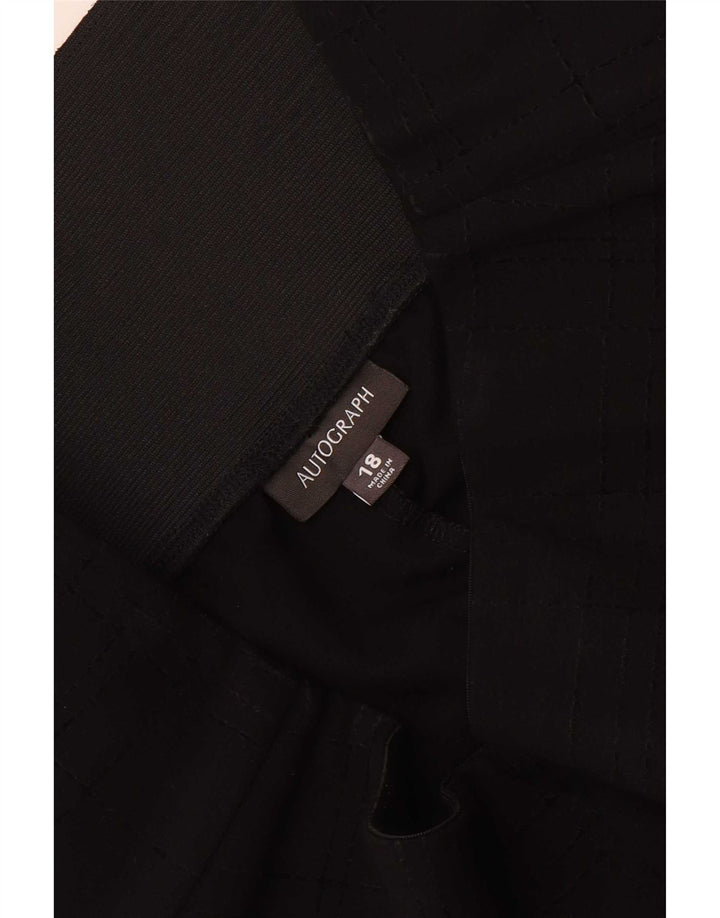 Marks & Spencer Damskie legginsy Crop z autografem UK 18 XL w czarną kratkę