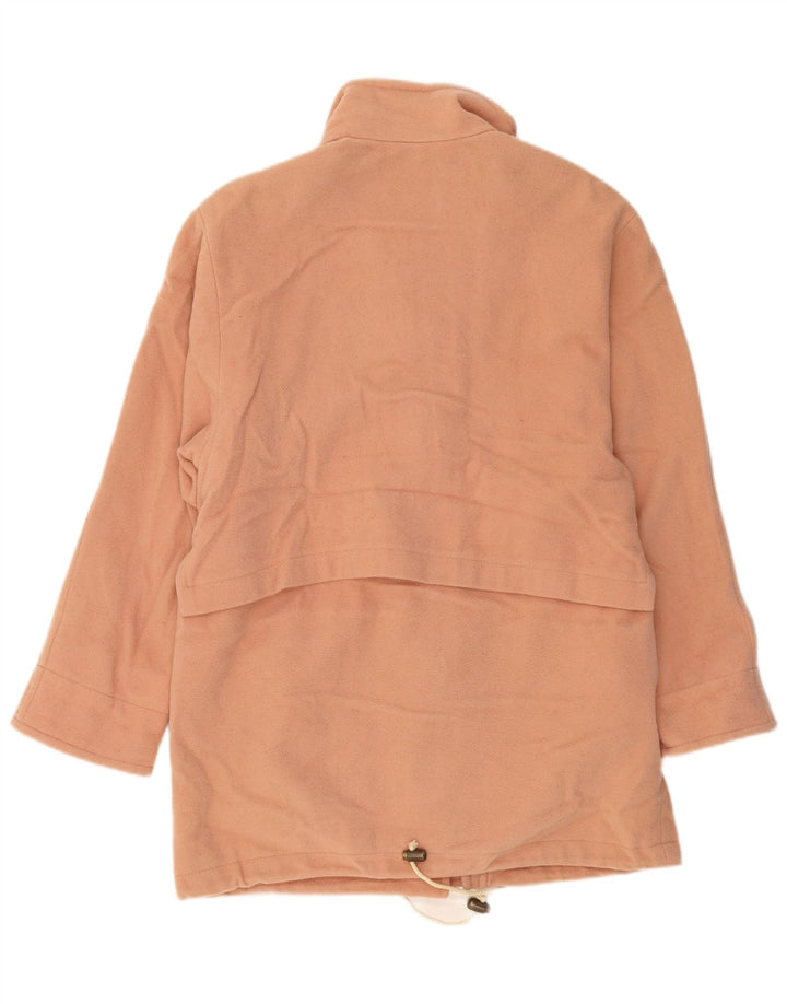 Klasyczny damski płaszcz polarowy UK 18 XL, różowy