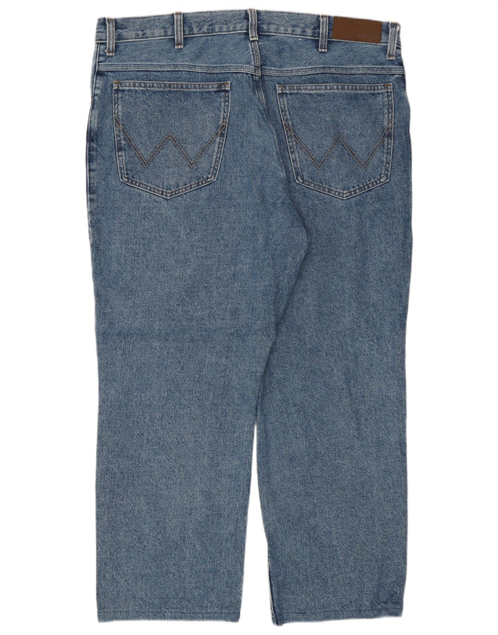 Wrangler Męskie Proste Dżinsy W40 L27 Niebieskie Bawełniane