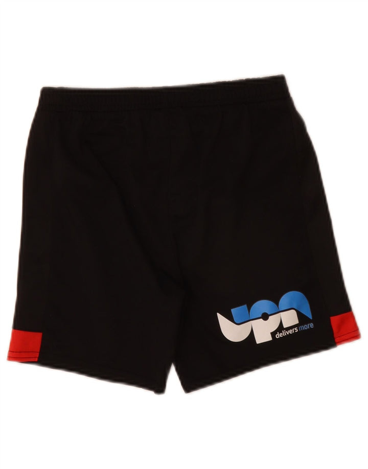 Chłopięce spodenki sportowe Umbro z grafiką, 7-8 lat, mały czarny poliester z blokami kolorów