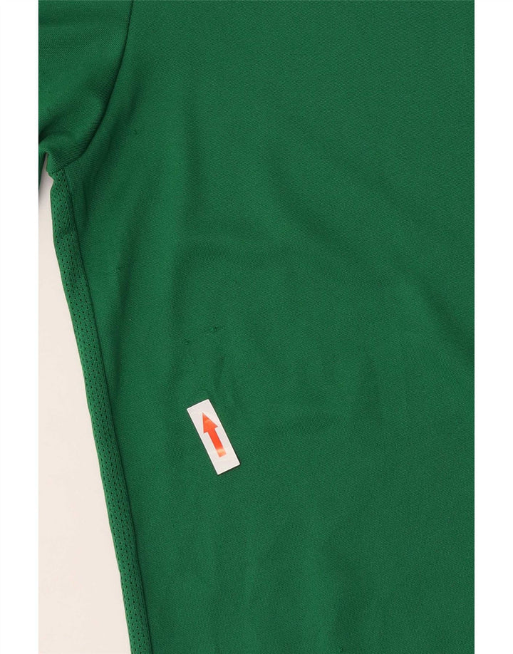 Męski T-shirt z grafiką Nike Dri Fit, średni zielony poliester