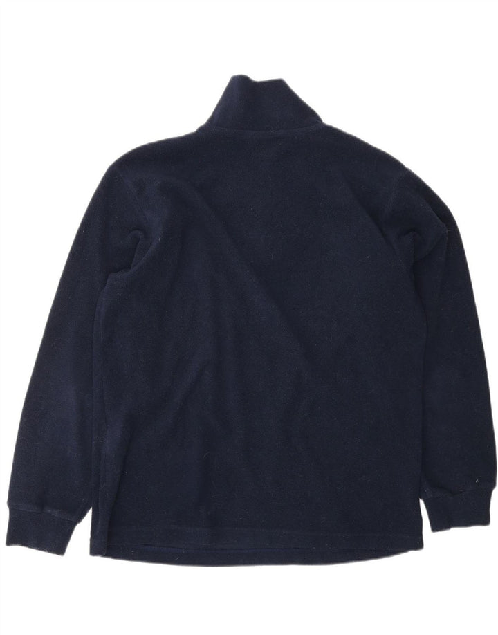 INVICTA Womens Zip Neck Fleece Jumper UK 14 Large  Navy Blue Polyester