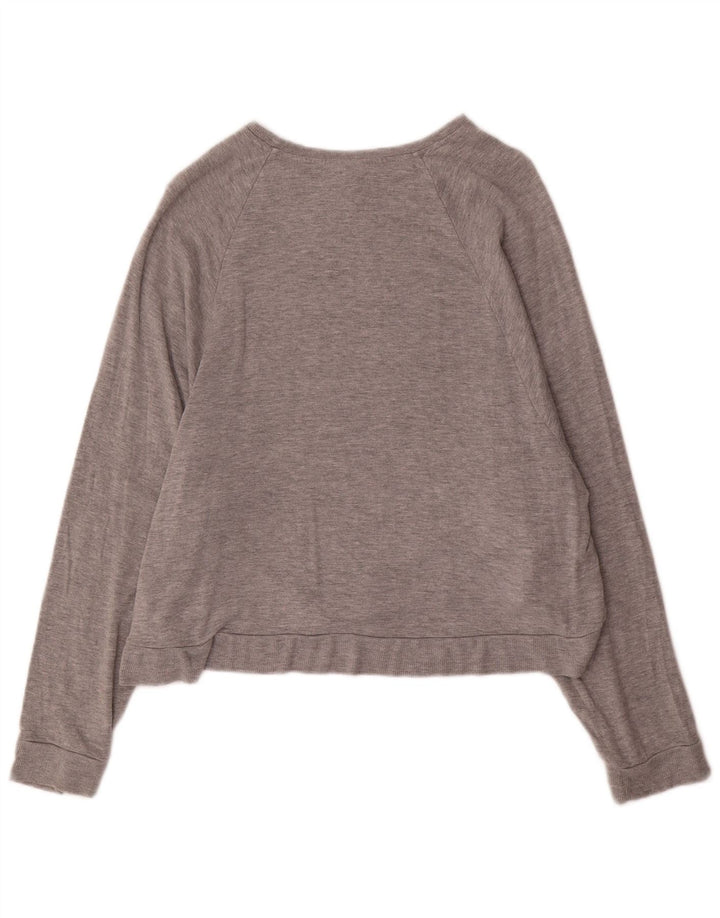 Damski sweter oversize Topshop UK 12, średnioszary, wiskoza