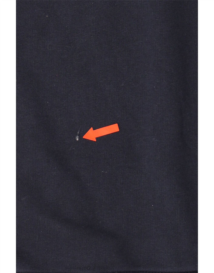 LINDBERGH Mens Graphic Sweatshirt Jumper 2XL Navy Blue Cotton Vintage Lindbergh and Second-Hand Lindbergh from Messina Hembry 