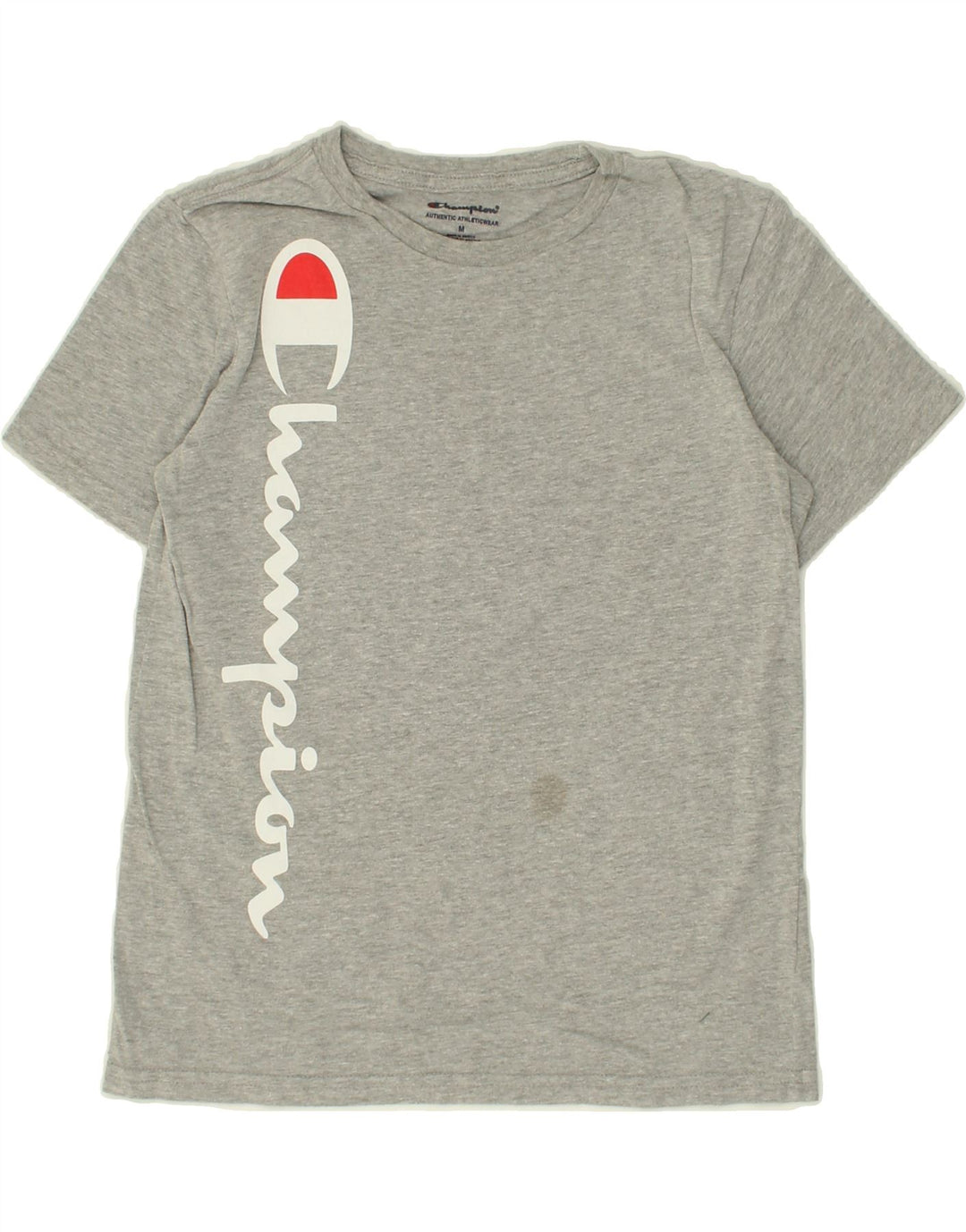 CHAMPION Boys Graphic T-Shirt Top 10-11 Years Medium Grey Cotton Vintage Champion and Second-Hand Champion from Messina Hembry 
