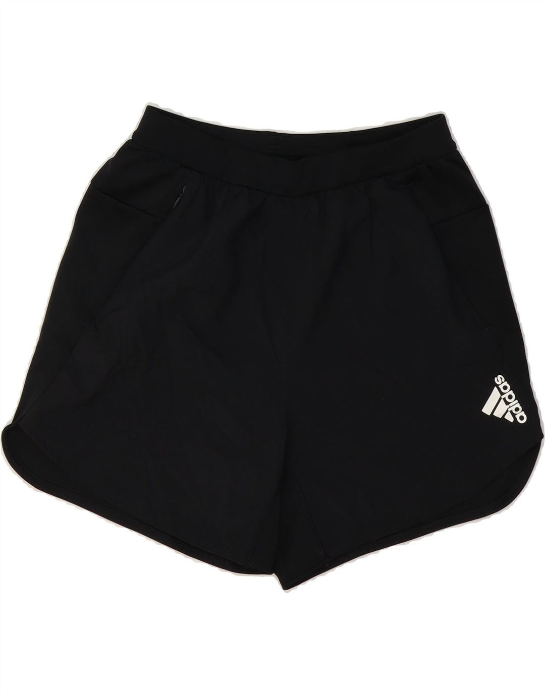 ADIDAS Womens Aeroready Sport Shorts UK 12 Medium Black Polyester Vintage Adidas and Second-Hand Adidas from Messina Hembry 