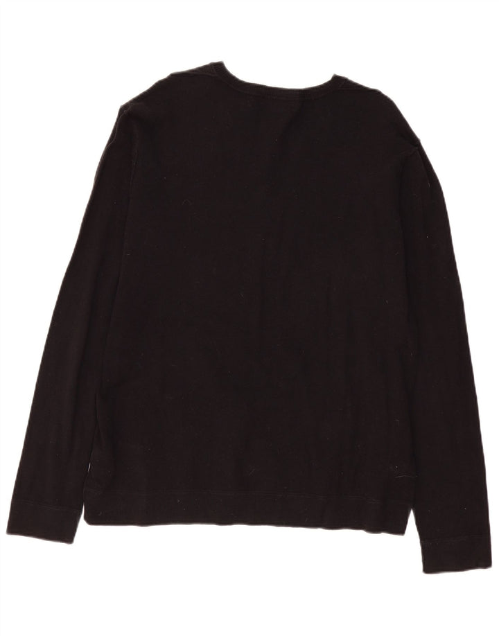 Męski sweter Zara z dekoltem w kształcie litery V, XL, czarny