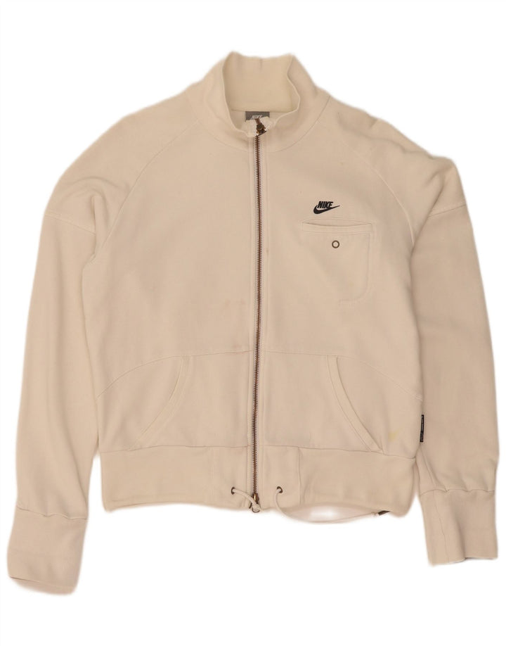 Damska bluza dresowa Nike, UK 10/12, średnia biała bawełna